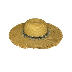Nicole Marciano 100% Straw Beach Hat